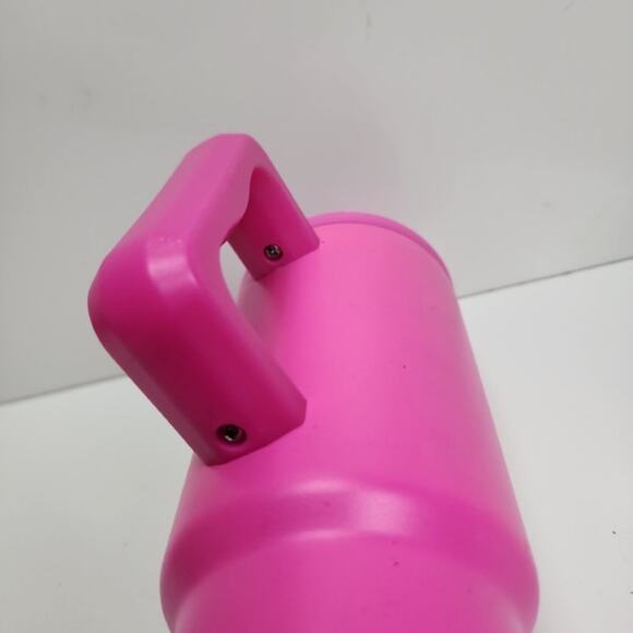 Simply Modern Trek Tumbler 24oz Hot Pink with Handle Straw & Cartoon Kitty NEW - Picture 2 of 5